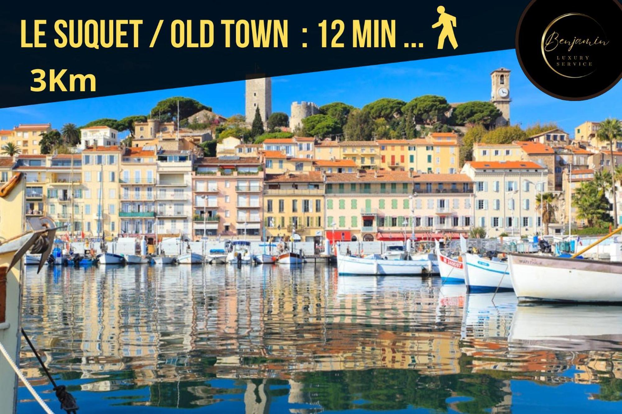 Suite 118 - Piscine - 50 Metres Plage - Terrasse - Clim - Wifi Cannes Kültér fotó